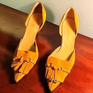 Casadei High Heels 7cm. Suede Exterior/Lesthet Interior.Size 10.  Made In Italy.